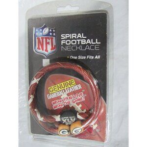 NFL Green Bay Packers Super Bowl XLV Spiral Football Necklace by Gamewear